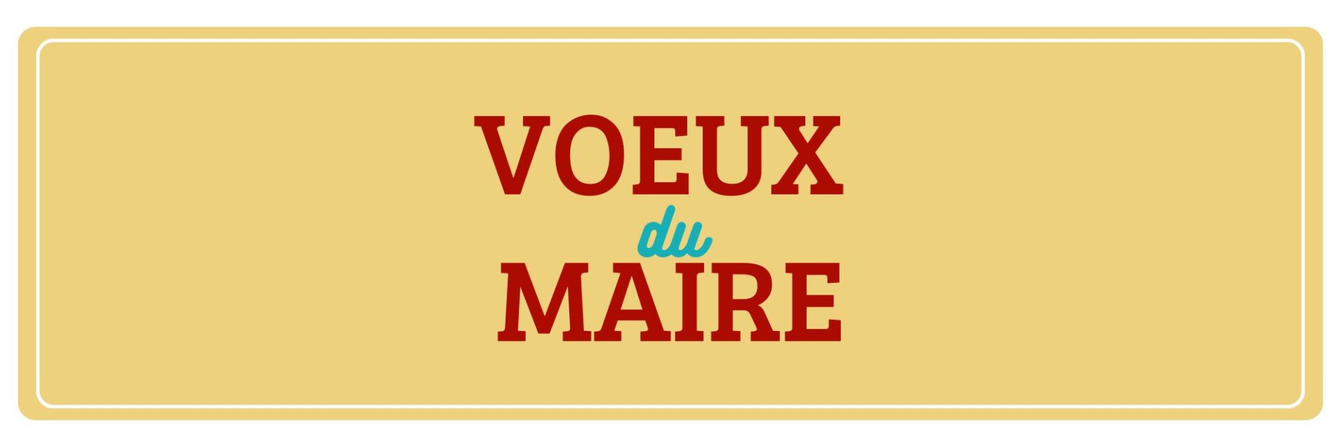 Voeux du Maire