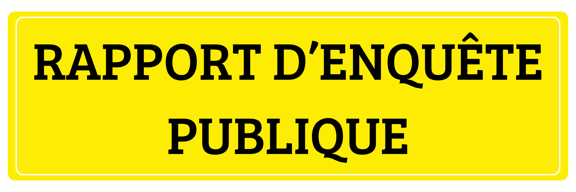 Rapport d’enquête publique